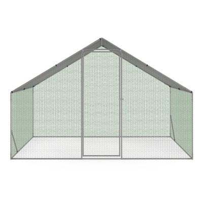 Enclos poulailler 6 m² parc grillagé 3x2 M acier galvanisé