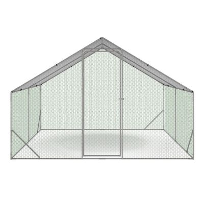 Enclos poulailler 9 m² parc grillagé 3x3 M acier galvanisé