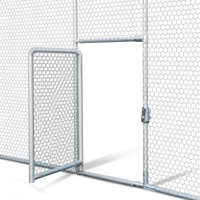 Enclos poulailler dôme 15 m² parc grillagé 3x5 M avec porte latérale