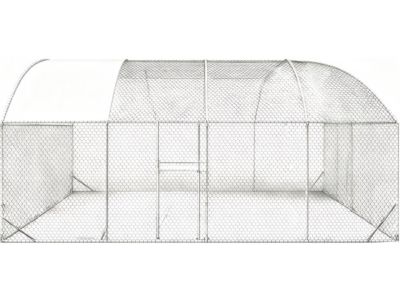 Enclos à poules dôme 15 m² parc grillagé "Cocorico"  5 x 3 m  acier galvanisé