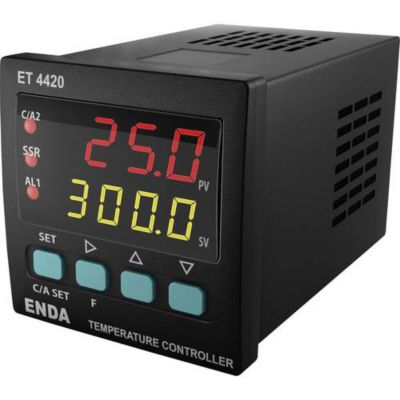 Enda ETC4420-230 régulateur de température PID encastrable Pt100, J, K, T, S, R 230 V AC