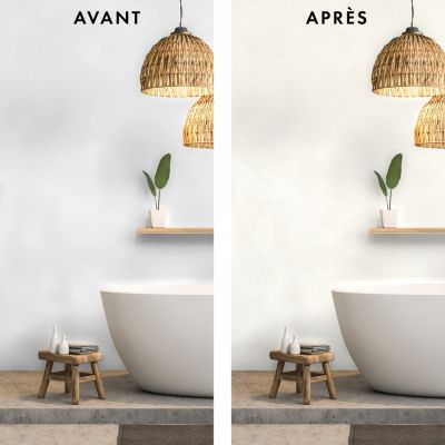 Enduit à la chaux effet marbré Maison Déco Tadelakt Kaolin 5L