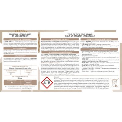 Enduit à la chaux effet marbré Tadelakt Maison Déco argile blanche 5L