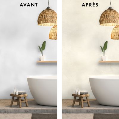 Enduit à la chaux effet marbré Tadelakt Maison Déco argile blanche 5L