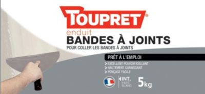 Enduit bande à joint prêt à l'emploi Toupret 5kg