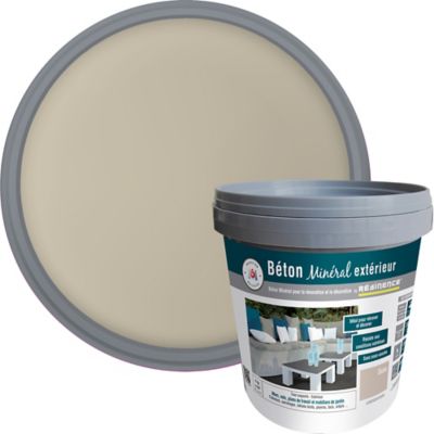 Enduit béton minéral Résine extérieur nce dune mat 4kg