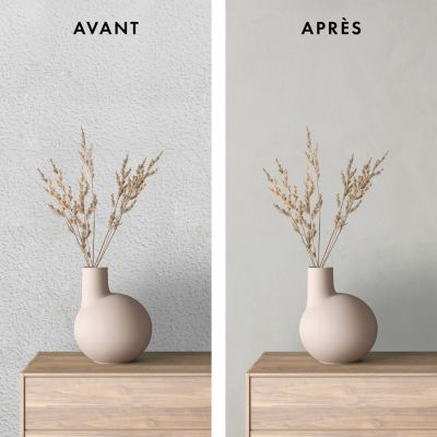 Enduit coloré de rénovation effet béton brut Maison Déco Reliss pierre 15KG