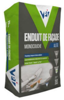 Enduit De Facade Monocouche Allege Gris Perle 25kg Castorama