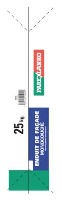 Enduit de façade monocouche beige T50 25kg Parexlanko