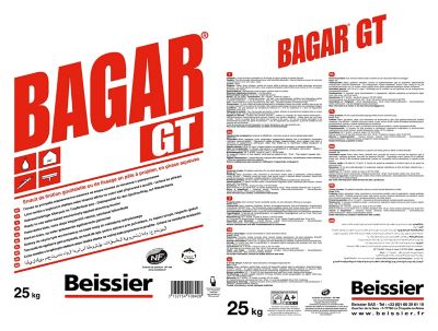 Enduit de finition Bagar GT rouge 25 kg