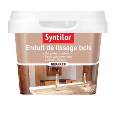 Enduit de lissage bois Syntilor 500g Castorama