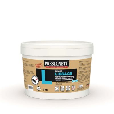 Enduit de lissage en pâte F PRESTONETT blanc 7 kg main image 1