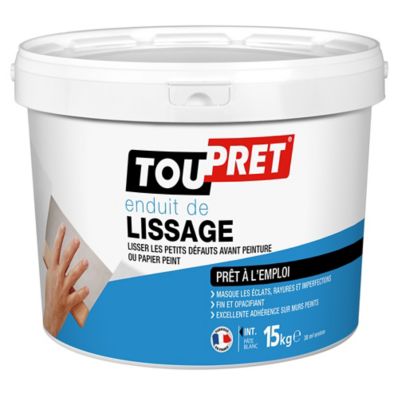 Enduit de lissage pâte blanc 15 kg