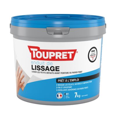 Enduit de lissage prêt à l'emploi Toupret 7kg
