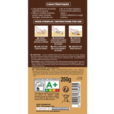 Enduit de lissage Sintobois bois clair 250g