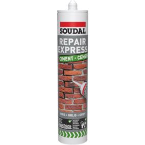 Enduit de rebouchage béton et ciment Soudal Repair Express ciment gris 290 ml