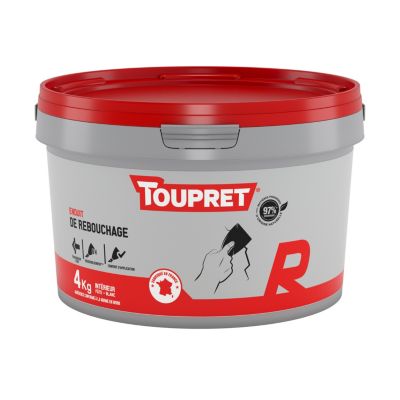 Enduit de rebouchage en pate 4Kg Toupret