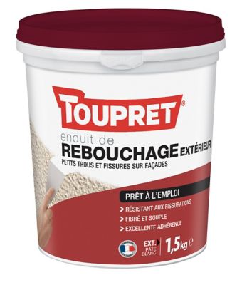 Enduit de rebouchage en pâte souple Toupret 1,5kg