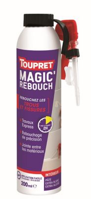 Re-Bouch-Trou Semin, Enduit de Rebouchage Blanc, Allégé en Spray Aérosol  pour Reboucher jusqu'à 30 Trous, Intérieur, 125 ml (3)