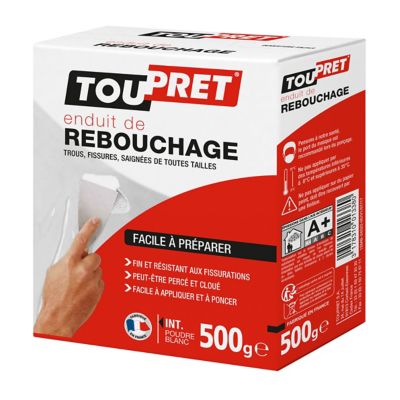 TOUPRET - Enduit rebouchage 800ml avec spatule - Kit de réparation Magic  Retouch TOUPRET pour reboucher les trous et - Livraison gratuite dès  120€