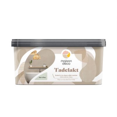 Enduit décoratif Maison Déco Tadelakt vert d'eau 5L