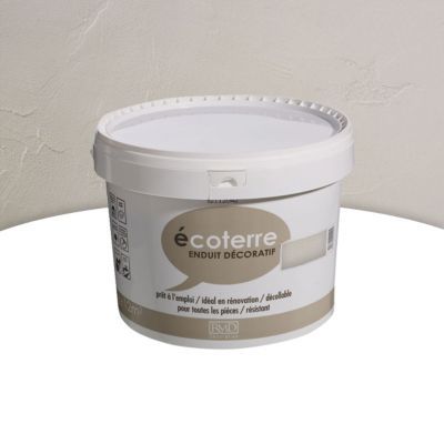 Enduit décoratif Tollens Écoterre beige 12 kg