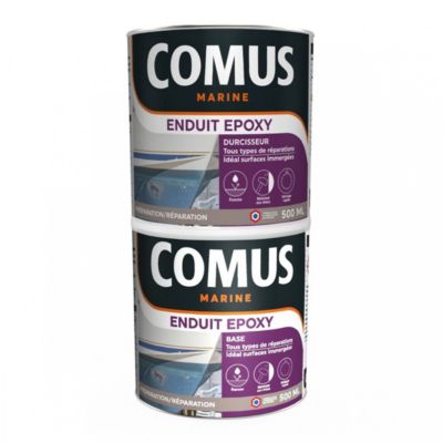 ENDUIT EPOXY (B+D)  -1L -  Enduit léger avec résines époxy et charges - COMUS