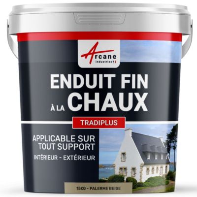 Enduit fin à la chaux - TRADIPLUS Palerme - Beige - 15 kg (jusqu'à 14 m²) - ARCANE INDUSTRIES