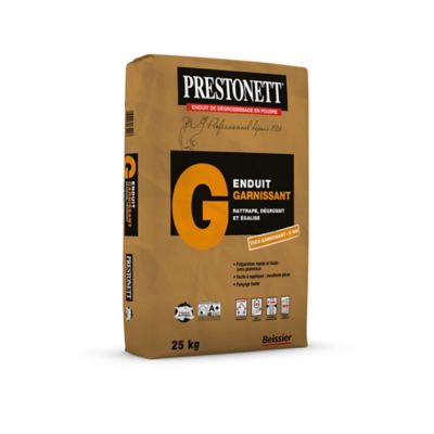 Enduit garnissant Prestonett 25kg blanc