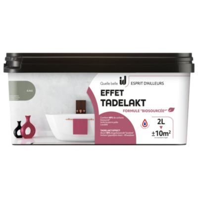 ENDUIT LISSE EFFET TADELAKT KAKI 2L - ID PARIS