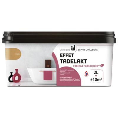 ENDUIT LISSE EFFET TADELAKT OCRE 2L - ID PARIS