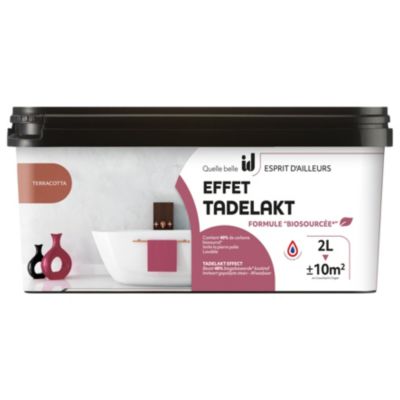 ENDUIT LISSE EFFET TADELAKT TERRACOTTA  2L - ID PARIS