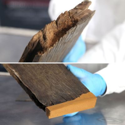 Enduit pâte rebouche gros trous Sintobois bois clair 330g