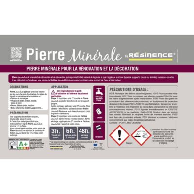 Enduit pierre minérale Résinence beige 4kg