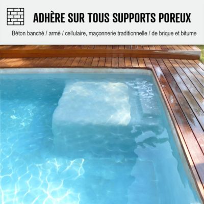 Enduit Piscine Hydrofuge - Etanchéité Piscine & Cuvelage : ARCACIM PISCINE Gris - 25 kg - ARCANE INDUSTRIES