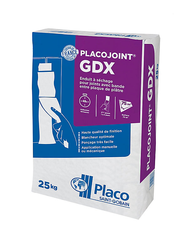 Enduit Placo GDX poudre 25kg Castorama Enduit Placo GDX poudre 25kg Castorama