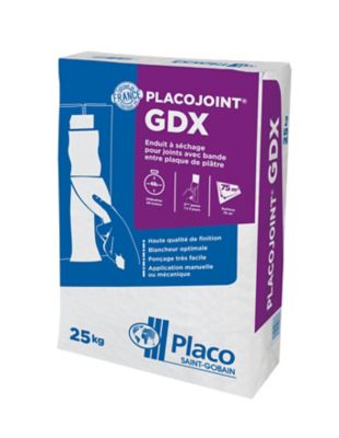 Enduit joint Placojoint GDX 25kg