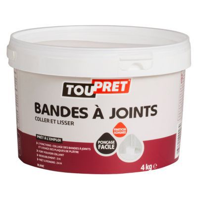 Enduit pour joint de plaque de plâtre. Pâte 4kg