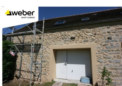 Enduit rénovation façade - ton pierre Weber 25kg