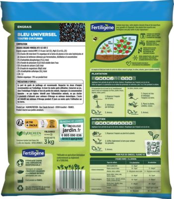 Frequence Utilisation Engrais Bleu