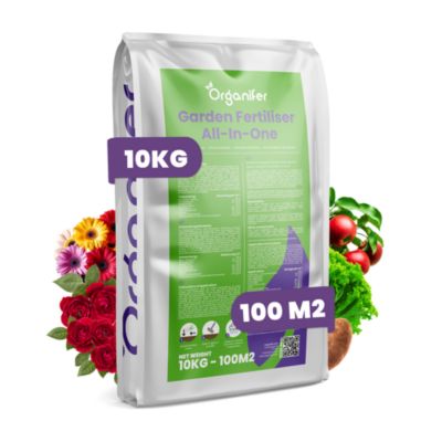 Engrais de Jardin Tout-en-Un - 10 kg pour 100m2 - Organifer