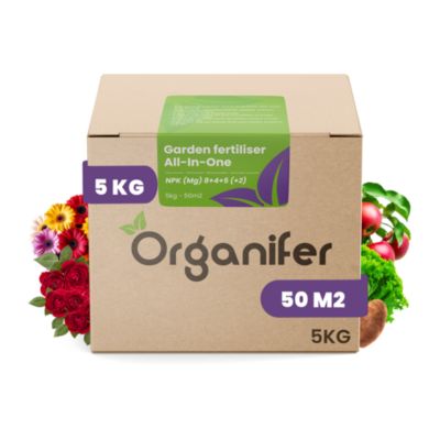 Engrais de Jardin Tout-en-Un - 5 kg pour 50m2 - Organifer
