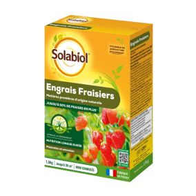 Engrais fraisiers Solabiol 1,5kg prêt à l'emploi