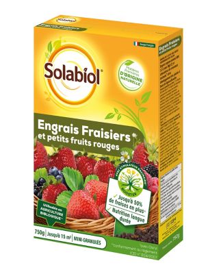 Engrais fraisiers Solabiol 750g prêt à l'emploi