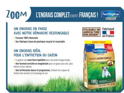 Engrais gazon complet 330m² Fertiligène