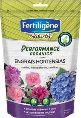 engrais hortensias fertiligene naturen performance organics 700g castorama