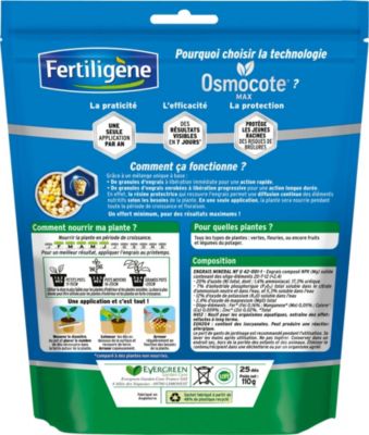Engrais oscmocote plantes en pot Fertiligène