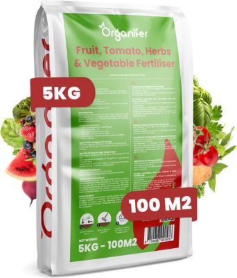 Engrais Pour Fruits, Tomates, Herbes Et Légumes - 5 Kg Pour 100 M2 - Tout-En-Un  - Organifer