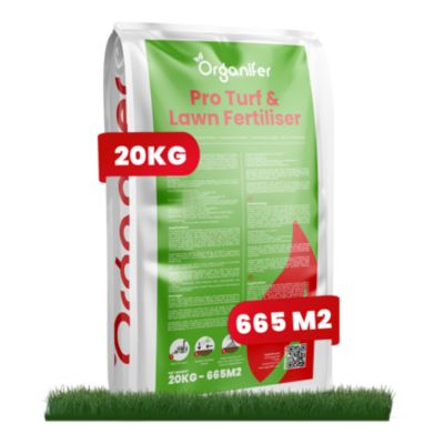 Engrais Pro pour Pelouses et Gazons - Libération Contrôlée - 20 kg pour 665 m2 - Organifer
