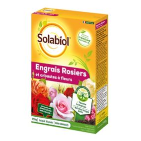 Engrais rosiers et arbustes à fleurs Solabiol 750g